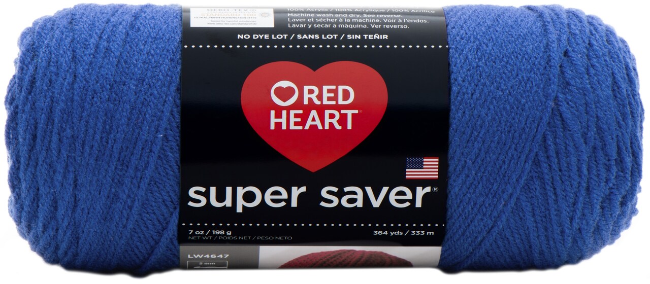 Red Heart Super Saver Yarn-Royal